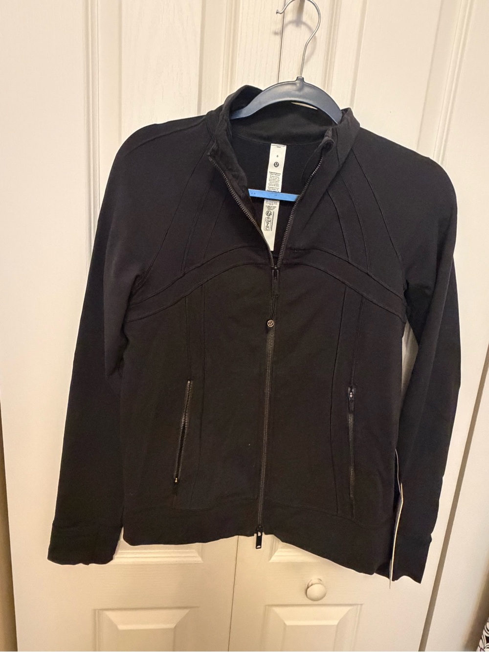lululemon athletica Black Zip-Up Bomber Jacket
